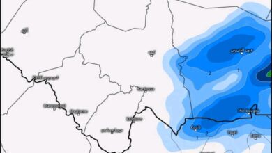 صورة كيفه/ توقعات بموجة جديدة من الأمطار بداية من مساء الخميس وتستمر لثلاثة أيام